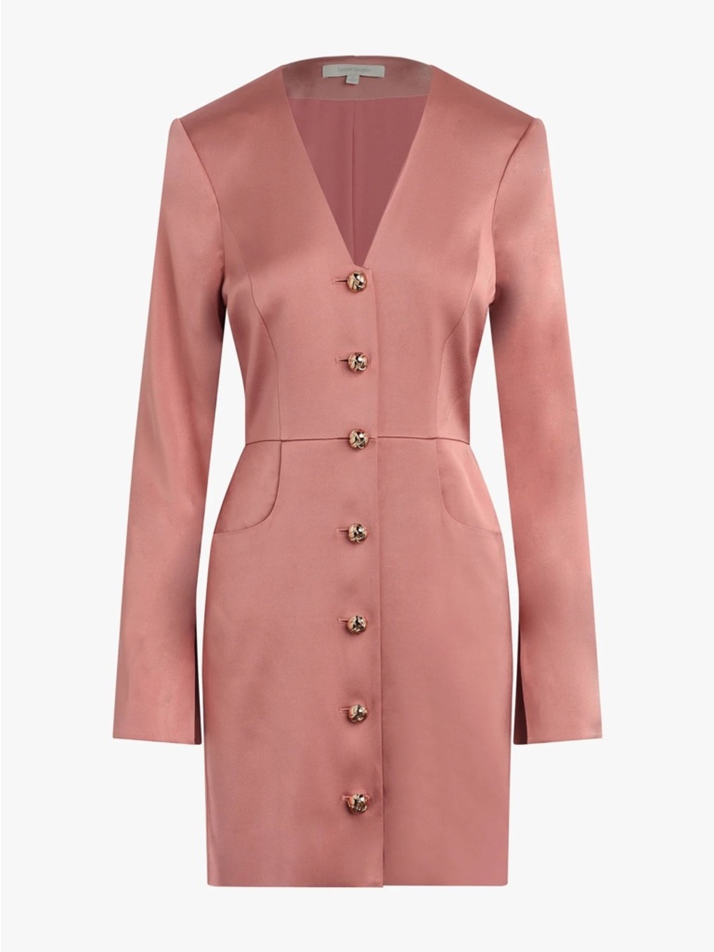 NWT Favorite Daughter Audrey Sating Long Sleeve Mini dress